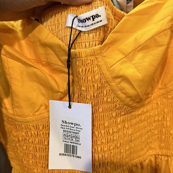 Showpo RAIZA mid maxi dress in orange - size US 6 (M) - Picture 5 of 5